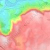 Mappa topografica Brunas, altitudine, rilievo