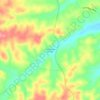 Mappa topografica Cumberland Furnace, altitudine, rilievo