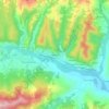 Mappa topografica Sugremaro, altitudine, rilievo