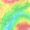 Mappa topografica Longchamp, altitudine, rilievo