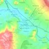 Mappa topografica Guinobatan, altitudine, rilievo