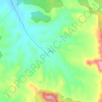 Mappa topografica Sotoca, altitudine, rilievo