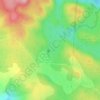 Mappa topografica Siou Blanc, altitudine, rilievo