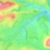 Mappa topografica Ouvèze, altitudine, rilievo