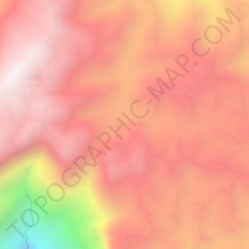 Mappa topografica Angostura, altitudine, rilievo