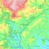 Mappa topografica Ashburton, altitudine, rilievo