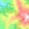 Mappa topografica Fuente Prieta, altitudine, rilievo
