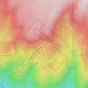 Mappa topografica Relief, altitudine, rilievo