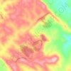 Mappa topografica Carreiros, altitudine, rilievo