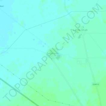 Mappa topografica Sadarwala, altitudine, rilievo