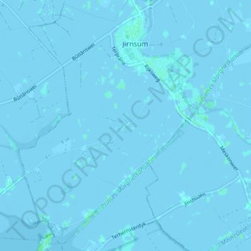 Mappa topografica Abbenwier, altitudine, rilievo