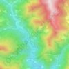 Mappa topografica Glori, altitudine, rilievo