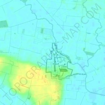 Mappa topografica Riverside 1, altitudine, rilievo