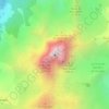 Mappa topografica Pic du Midi d'Ossau, altitudine, rilievo