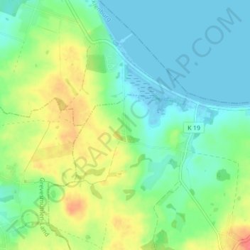 Mappa topografica Wohlenhagen, altitudine, rilievo