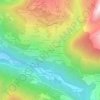 Mappa topografica Le Villaret, altitudine, rilievo