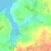 Mappa topografica Harkensee, altitudine, rilievo