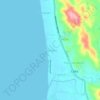 Mappa topografica San Carlos, altitudine, rilievo