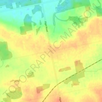 Mappa topografica Mossley, altitudine, rilievo