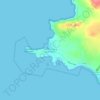 Mappa topografica Caleta Chañaral de Aceituno, altitudine, rilievo