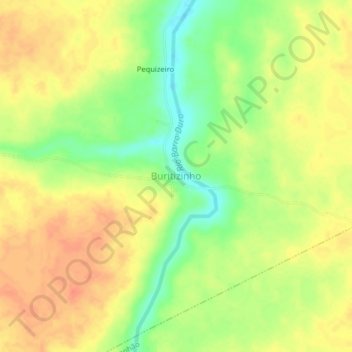 Mappa topografica Buritizinho, altitudine, rilievo