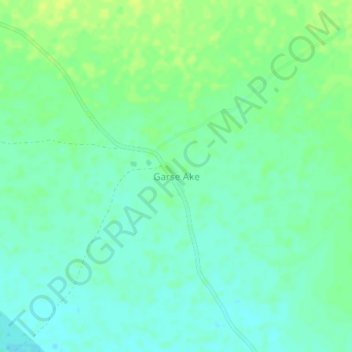 Mappa topografica Garse Ake, altitudine, rilievo
