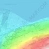 Mappa topografica Amphion-les-Bains, altitudine, rilievo