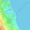 Mappa topografica Blyth, altitudine, rilievo