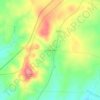 Mappa topografica Fonte de Aldeia, altitudine, rilievo