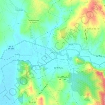 Mappa topografica Soito, altitudine, rilievo