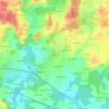 Mappa topografica Tréauray, altitudine, rilievo