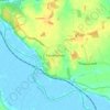 Mappa topografica Somerleyton, altitudine, rilievo