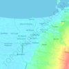 Mappa topografica Calabanga, altitudine, rilievo