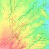 Mappa topografica San Antonio Zone 3, altitudine, rilievo