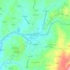 Mappa topografica Além da Ponte, altitudine, rilievo