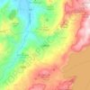 Mappa topografica Cuítiva, altitudine, rilievo