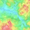 Mappa topografica Meillerateix, altitudine, rilievo