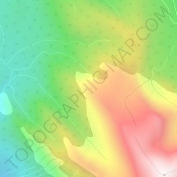 Mappa topografica Rocky Mountains, altitudine, rilievo