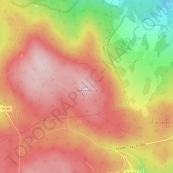 Mappa topografica Morgenleithe, altitudine, rilievo