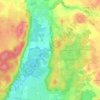 Mappa topografica Oberegling, altitudine, rilievo