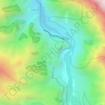 Mappa topografica Tsdo, altitudine, rilievo