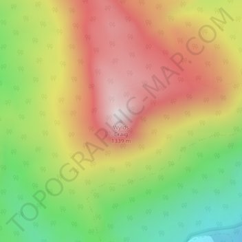 Mappa topografica Wylds Craig, altitudine, rilievo
