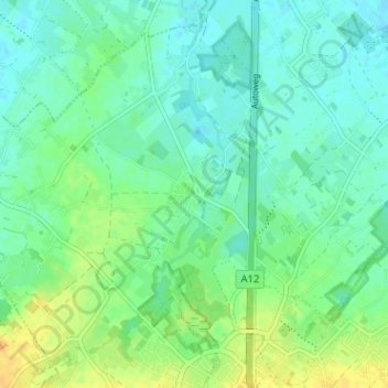 Mappa topografica Imde, altitudine, rilievo