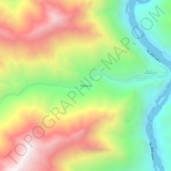 Mappa topografica Tololing, altitudine, rilievo