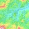 Mappa topografica Manki, altitudine, rilievo
