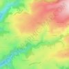 Mappa topografica Le Viala-Haut, altitudine, rilievo
