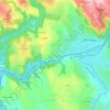 Mappa topografica Frons, altitudine, rilievo