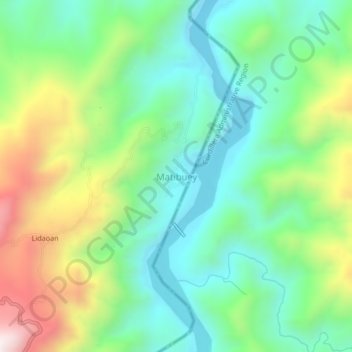 Mappa topografica Matibuey, altitudine, rilievo