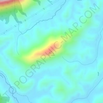 Mappa topografica Morro do Sabão, altitudine, rilievo