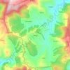 Mappa topografica Kande, altitudine, rilievo